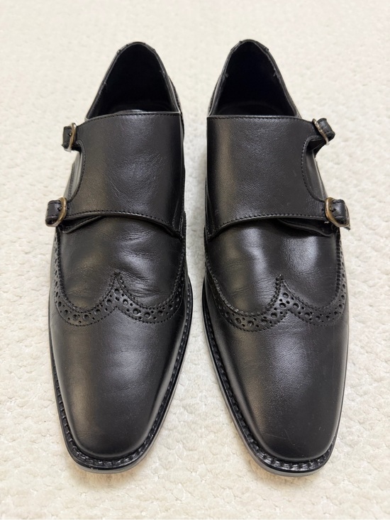The Men’s Shoe Club Double Monk Strap Oxfords Black Leather Men’s Size 11.5 main image 9